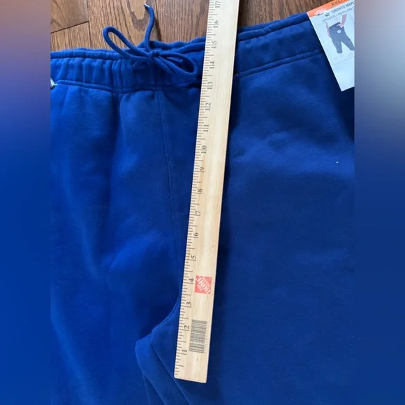 Men's Blue Sweatpants with Drawstring - - Picture 7 of 9